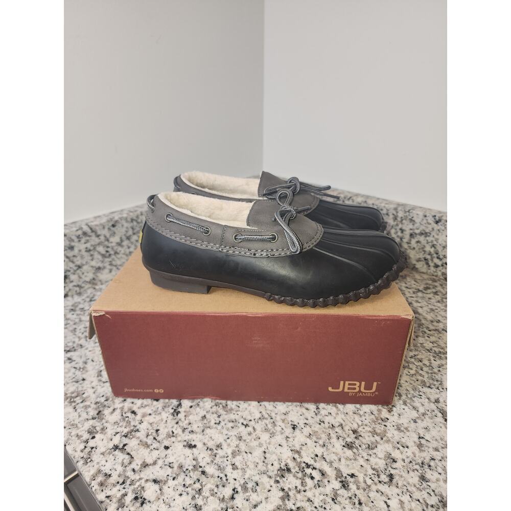 Jambu Black and Gray Low Duck Boots